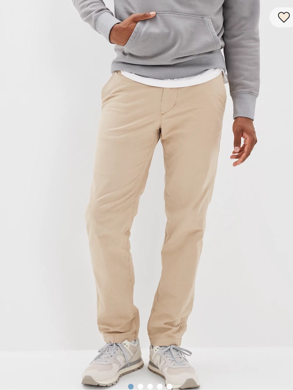 Men’s/ Big Boys AE Flex Original Straight Lived-In Khaki Pant NWT